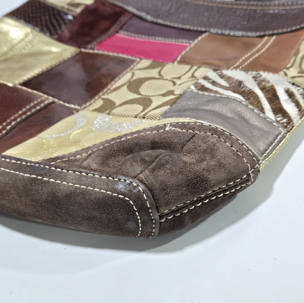 COACH Signature Patchwork Limted Edition Shoulder Crossbody Bag Purse 10435 - Picture 14 of 16
